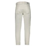 Calvin Klein Straight-Leg Jeans — White Cotton