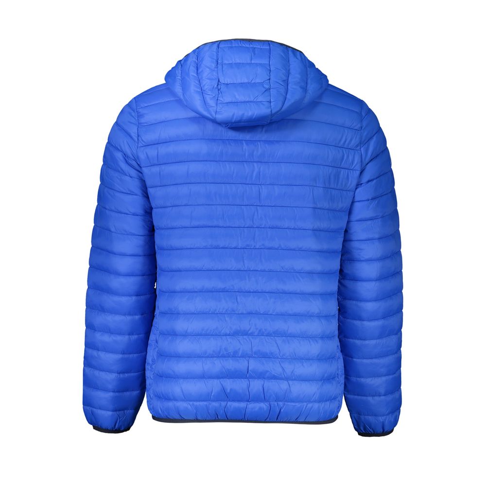 Cavalli Class Hooded Jacket — Blue Polyamide