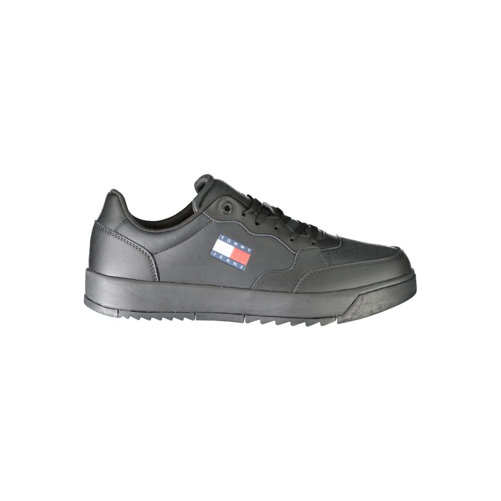 Tommy Hilfiger Athletic Sneaker — Black Polyurethane