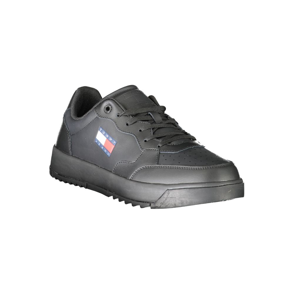 Tommy Hilfiger Athletic Sneaker — Black Polyurethane