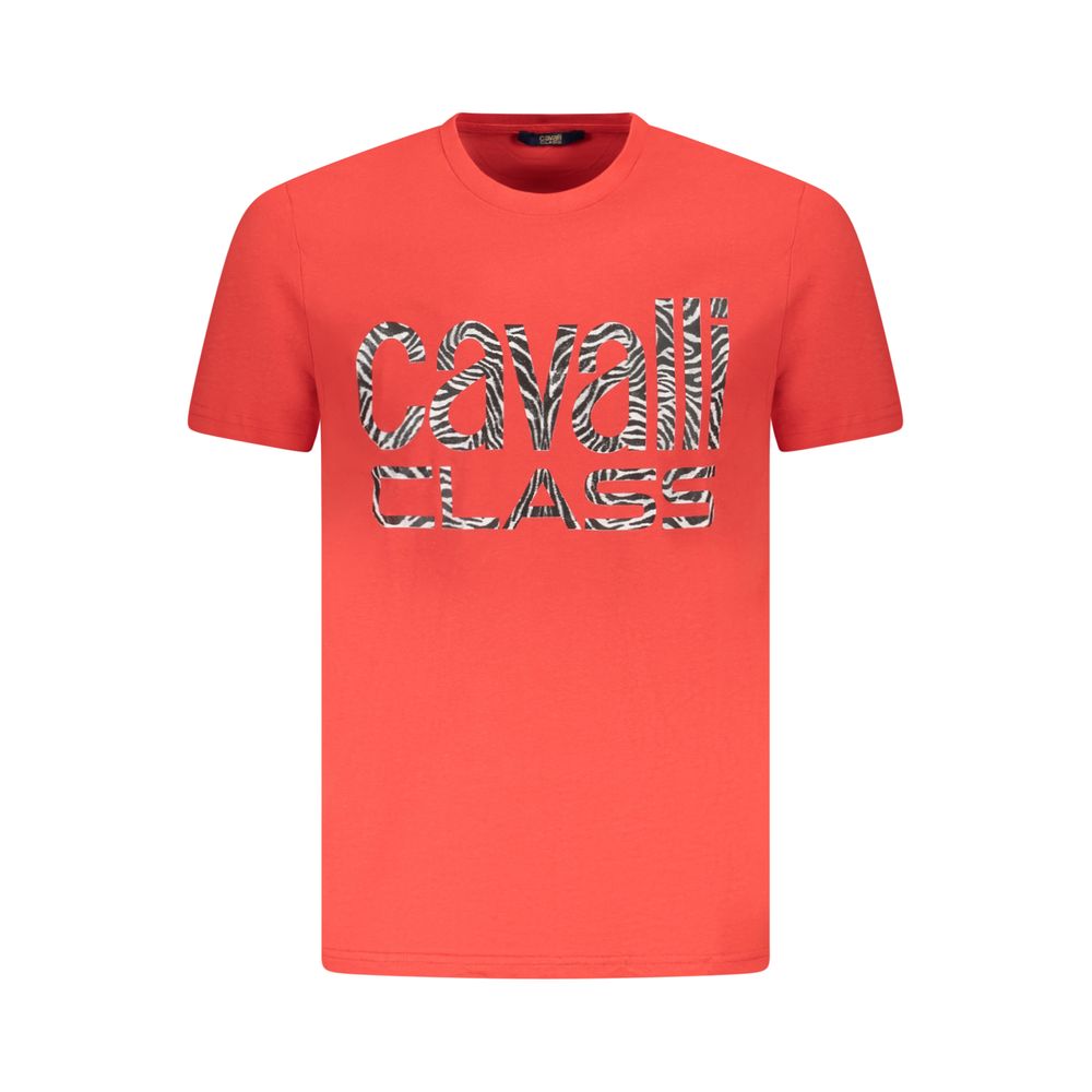 Cavalli Class Cotton T-Shirt — Red