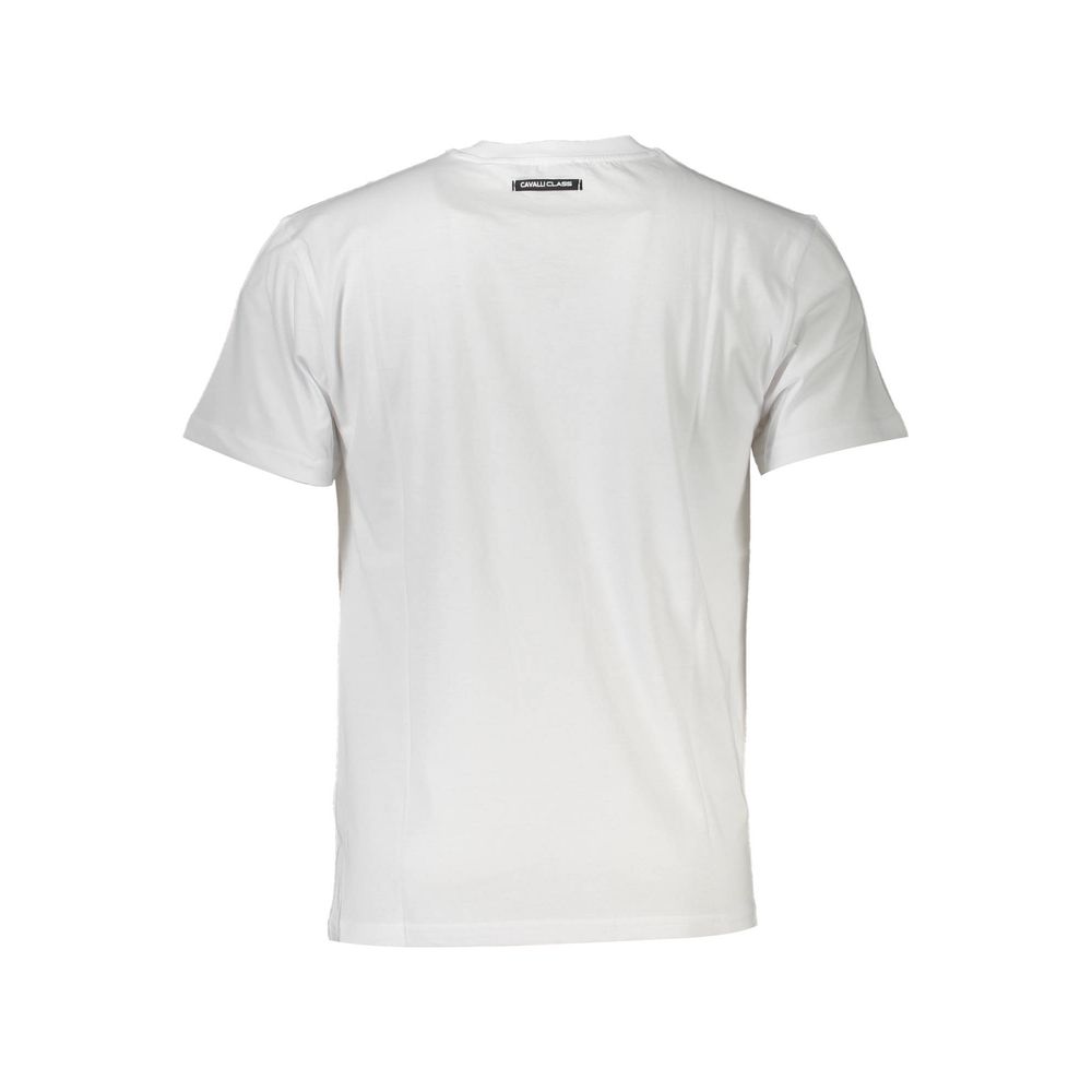 Cavalli Class Men's T-Shirt — White Cotton