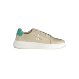 Calvin Klein Leather Sneaker — Beige