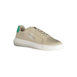 Calvin Klein Leather Sneaker — Beige