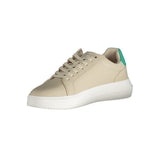 Calvin Klein Leather Sneaker — Beige