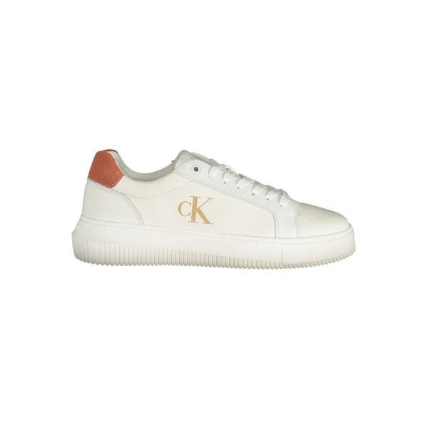 Calvin Klein Polyurethane Low-Top Sneaker — White