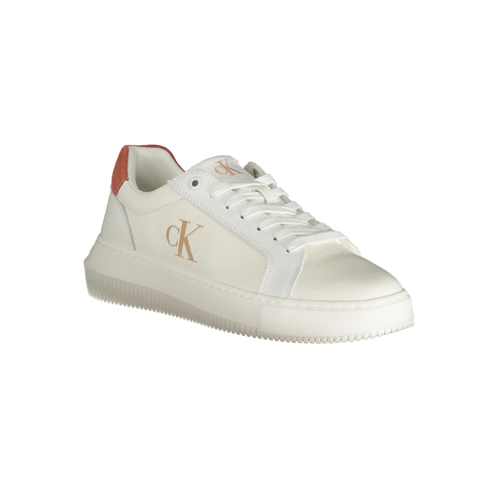Calvin Klein Polyurethane Low-Top Sneaker — White