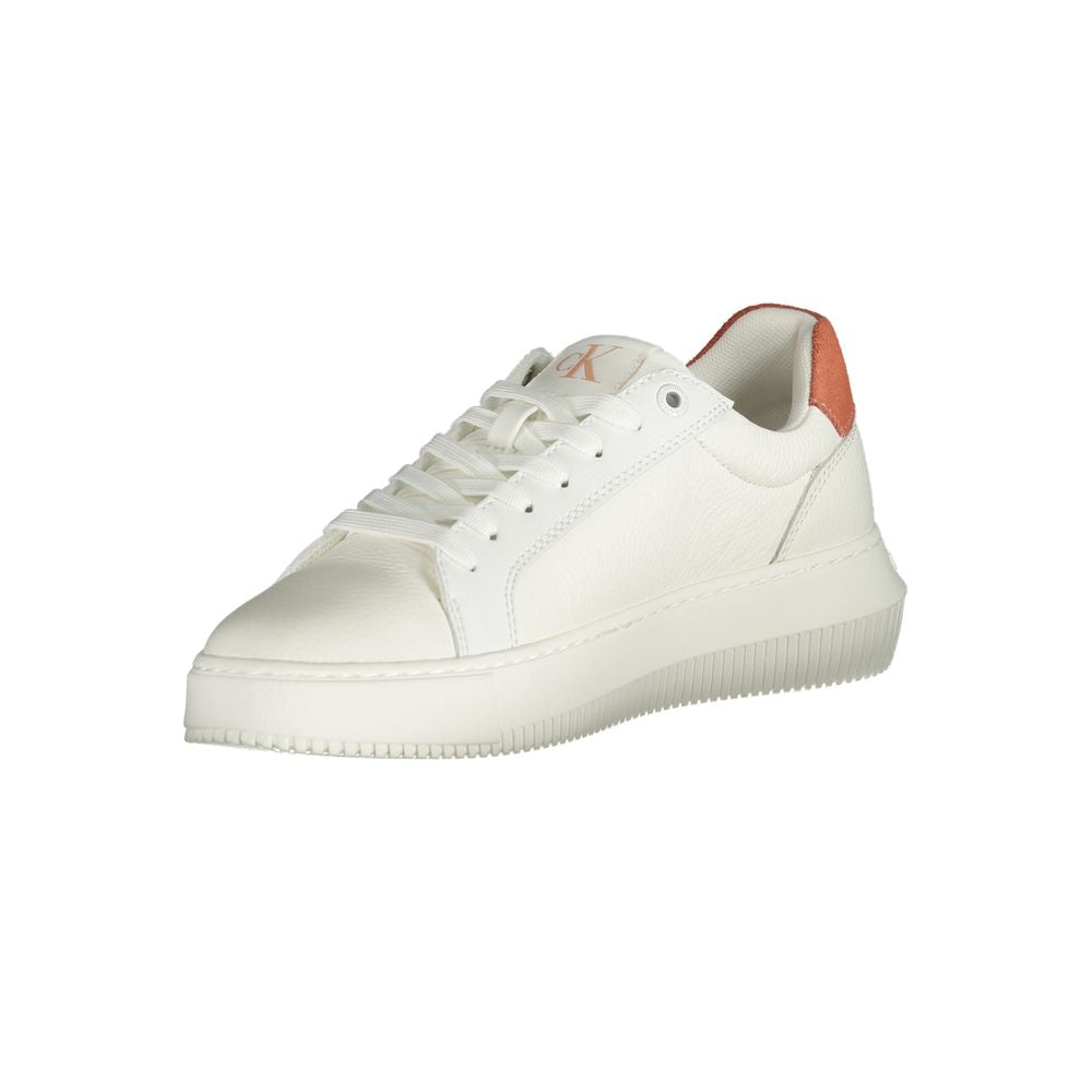 Calvin Klein Polyurethane Low-Top Sneaker — White