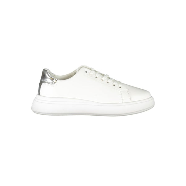 Calvin Klein Low-Top Sneaker — White Leather