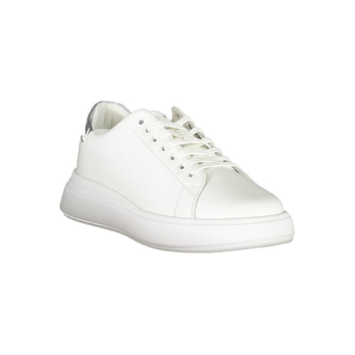 Calvin Klein Low-Top Sneaker — White Leather