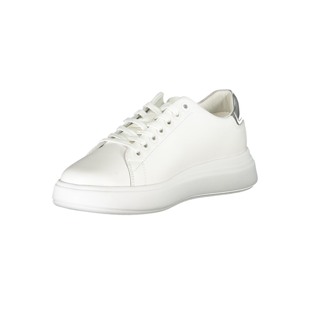 Calvin Klein Low-Top Sneaker — White Leather