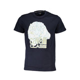Cavalli Class Men's T-Shirt — Blue Cotton