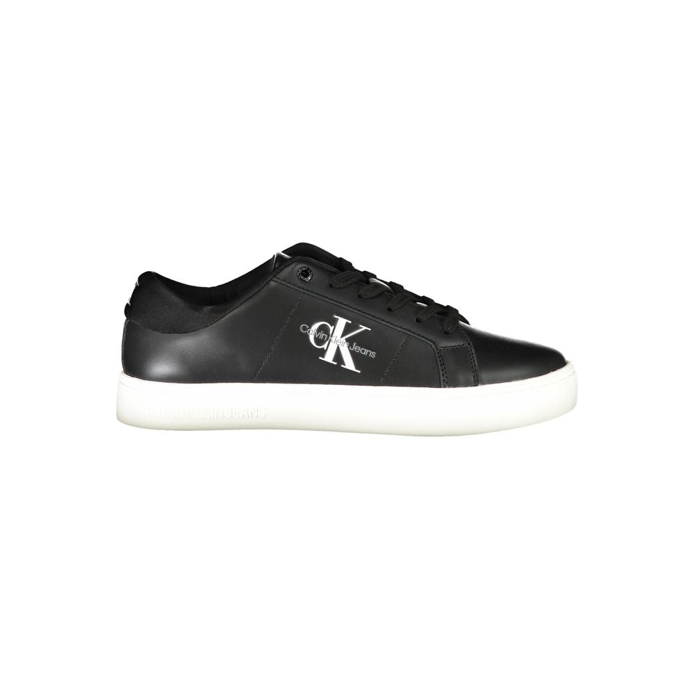 Calvin Klein Low-Top Sneaker — Black Polyurethane