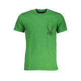 Cavalli Class Crew Neck T-Shirt — Green Cotton