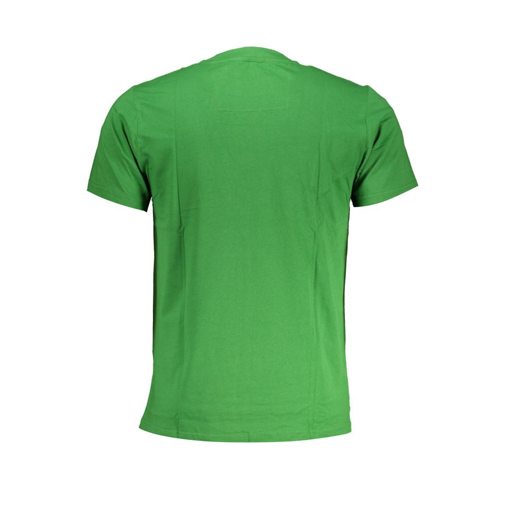 Cavalli Class Crew Neck T-Shirt — Green Cotton