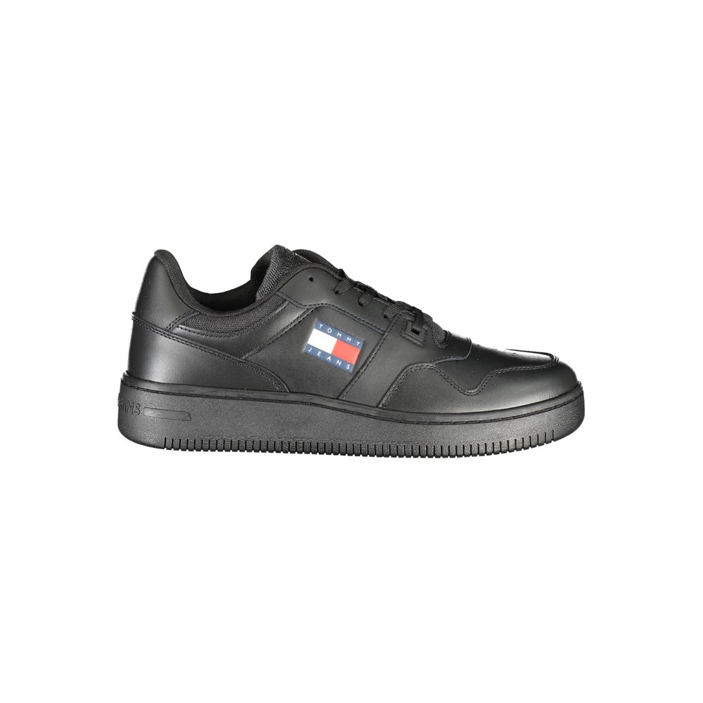 Tommy Hilfiger Leather Sneaker — Black
