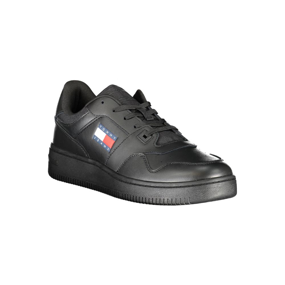 Tommy Hilfiger Leather Sneaker — Black