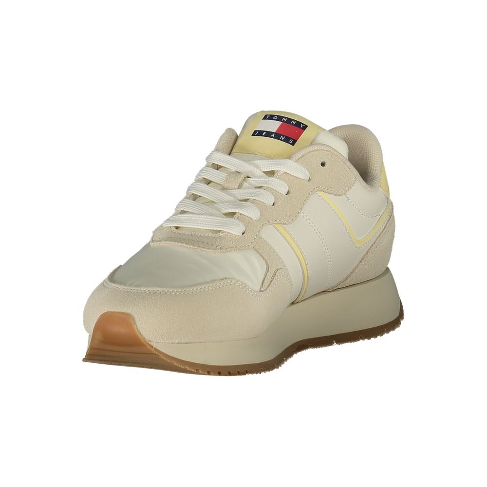 Tommy Hilfiger Athletic Sneaker — Beige Polyurethane