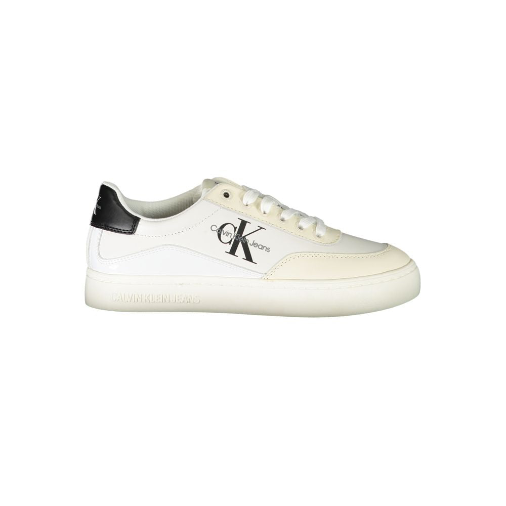 Calvin Klein Athletic Sneaker — White Polyurethane