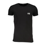 Cavalli Class Crew Neck T-Shirt — Black Cotton