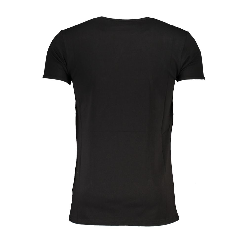 Cavalli Class Crew Neck T-Shirt — Black Cotton