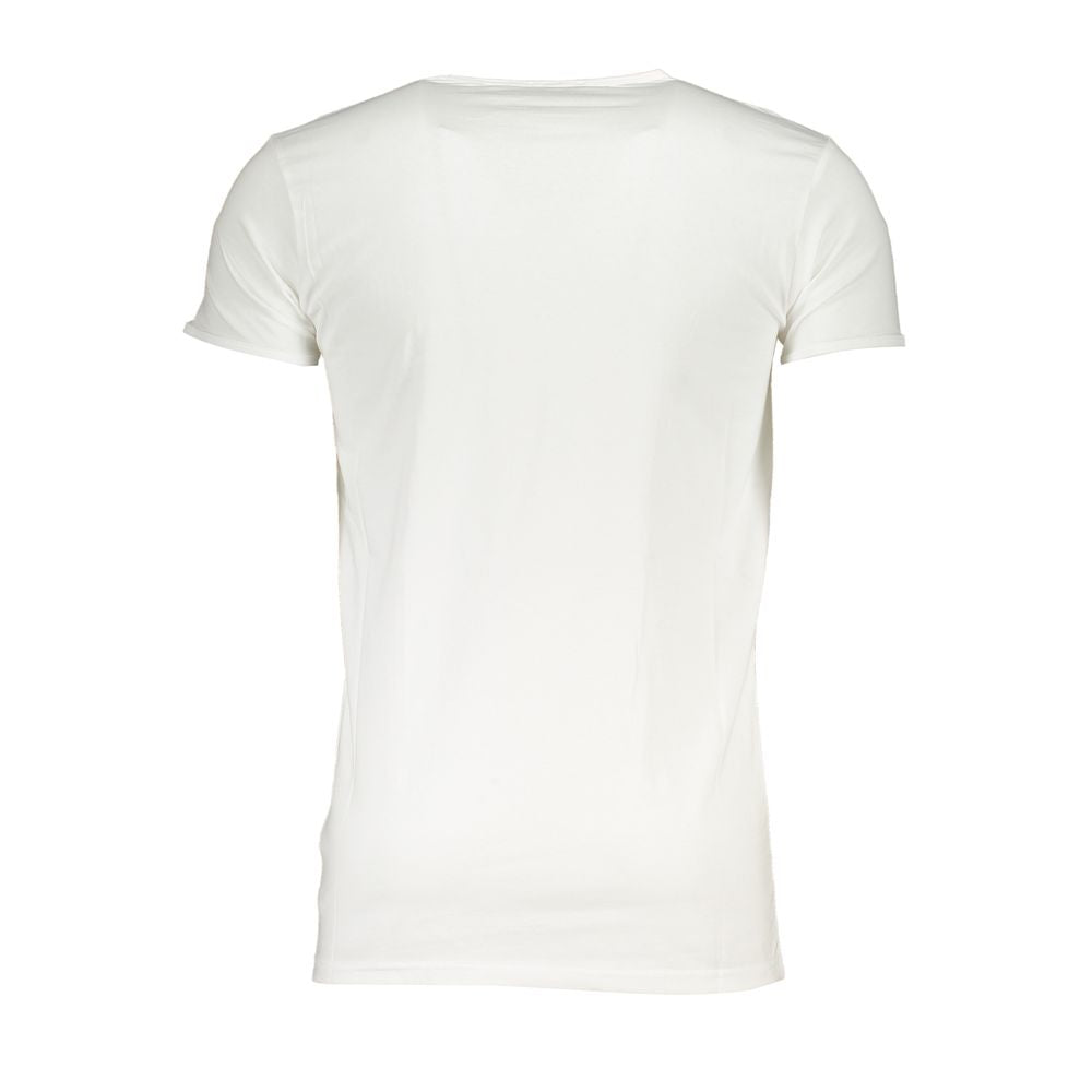 Cavalli Class Crew Neck T-Shirt — White Cotton