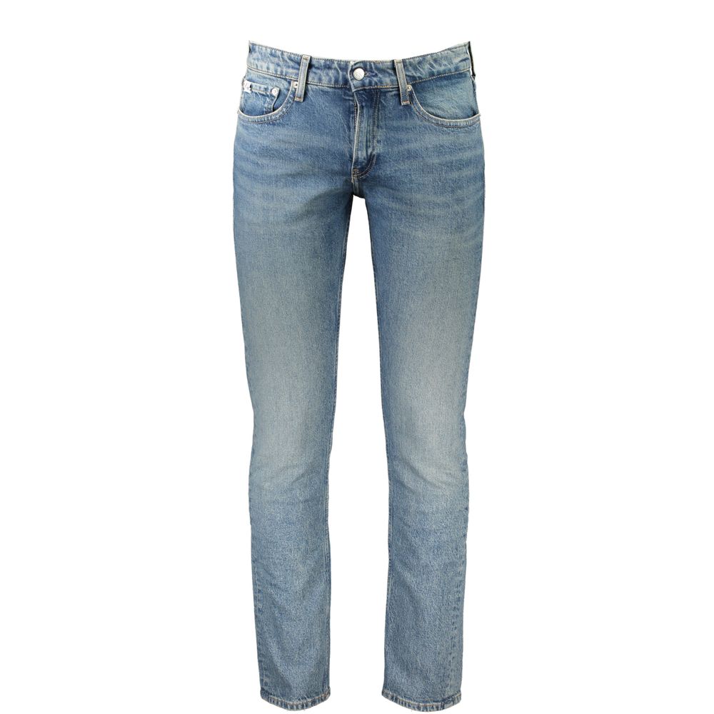 Calvin Klein Slim-Fit Jeans — Blue Cotton
