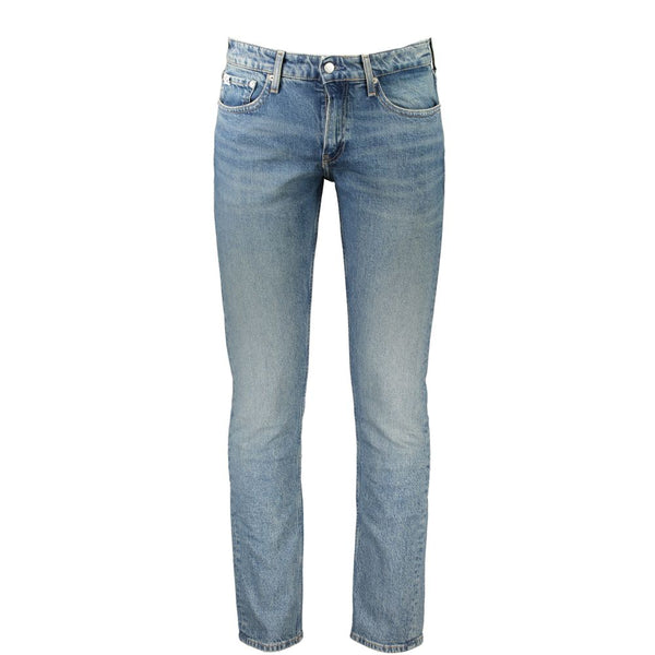 Calvin Klein Slim-Fit Jeans — Blue Cotton