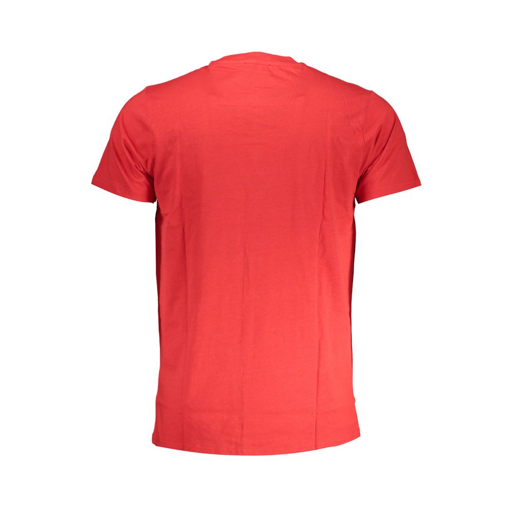 Cavalli Class Crew Neck T-Shirt — Red Cotton