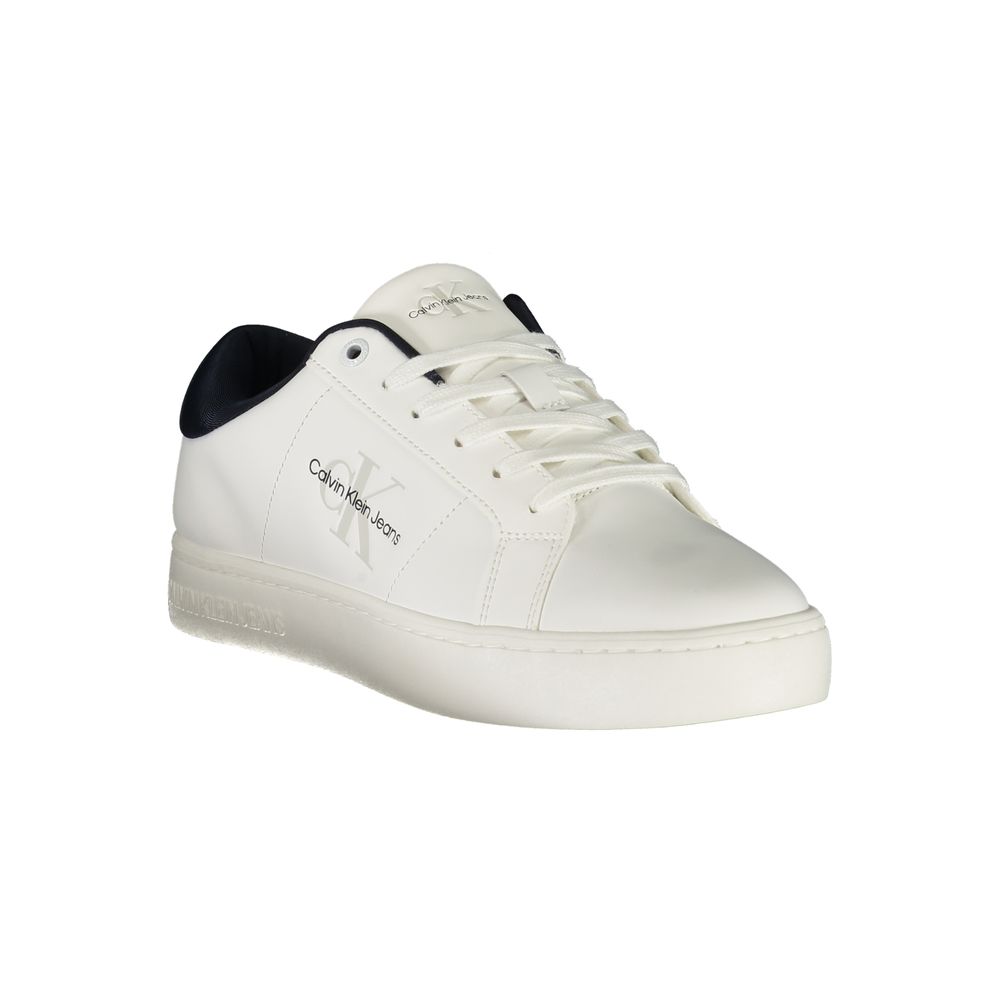 Calvin Klein Athletic Sneaker — White Polyurethane