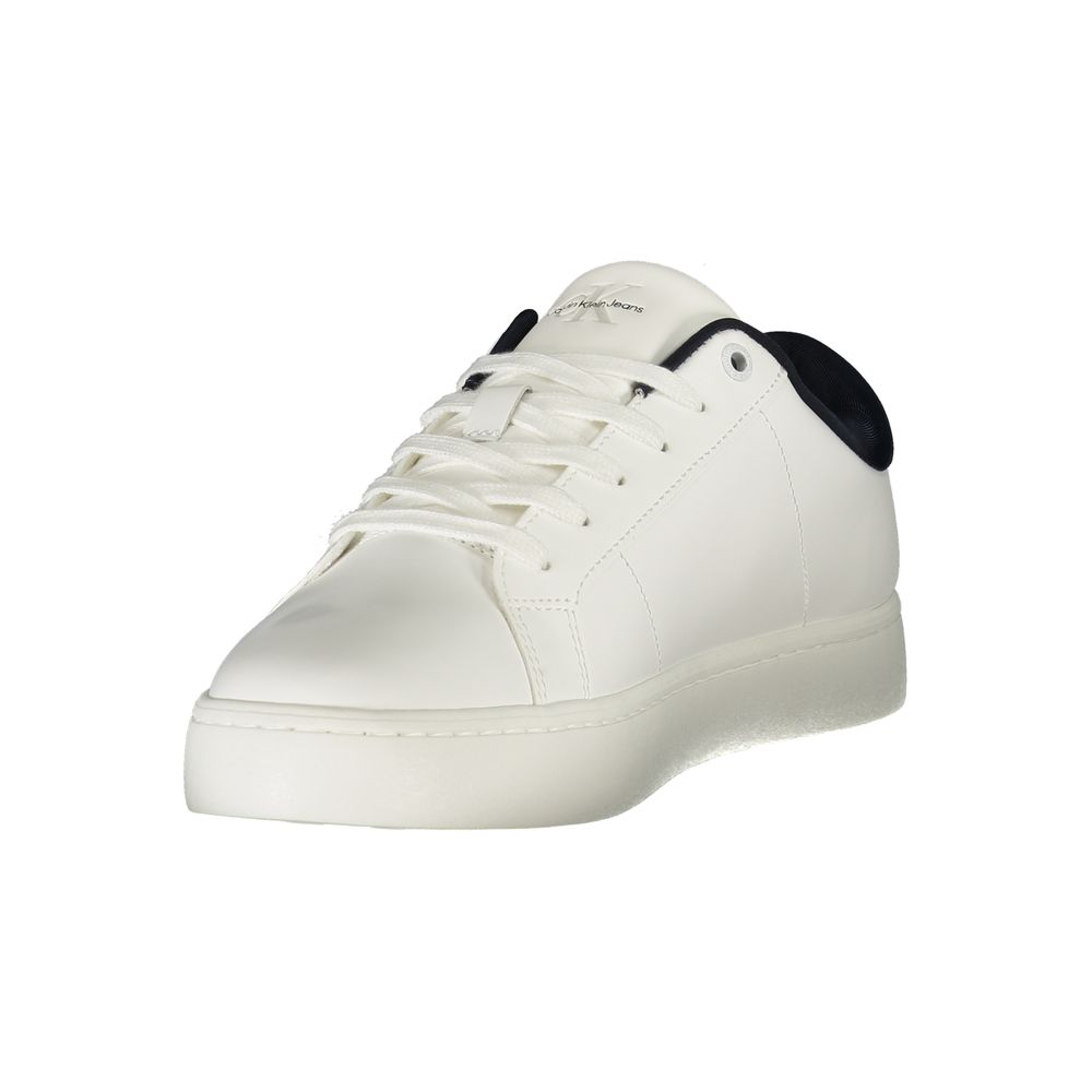 Calvin Klein Athletic Sneaker — White Polyurethane