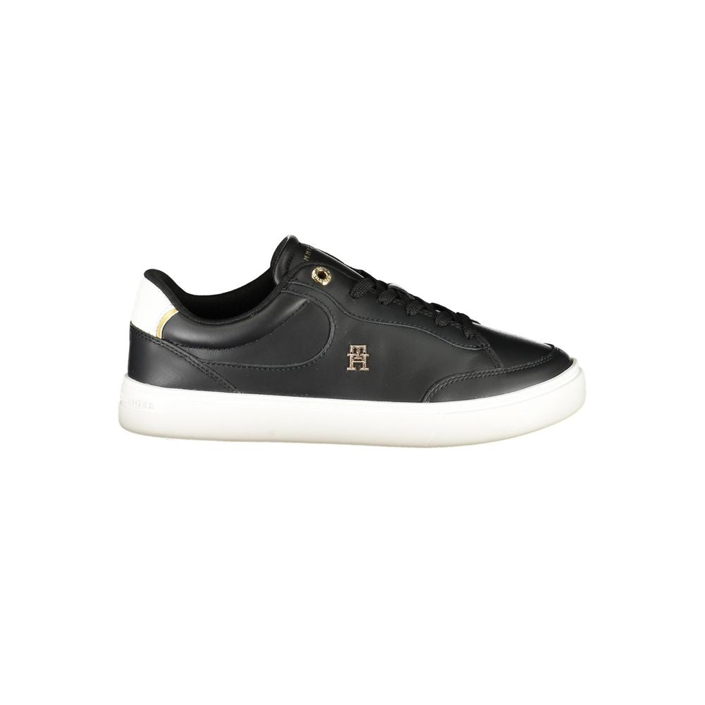 Tommy Hilfiger Athletic Sneaker — Black Polyurethane