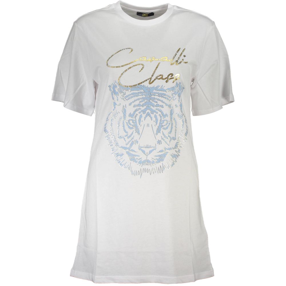 Cavalli Class Women's T-Shirt — White Cotton