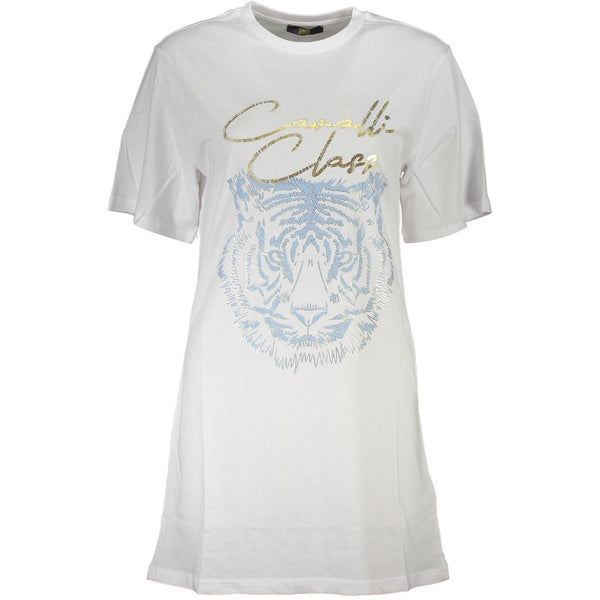 Cavalli Class Women's T-Shirt — White Cotton
