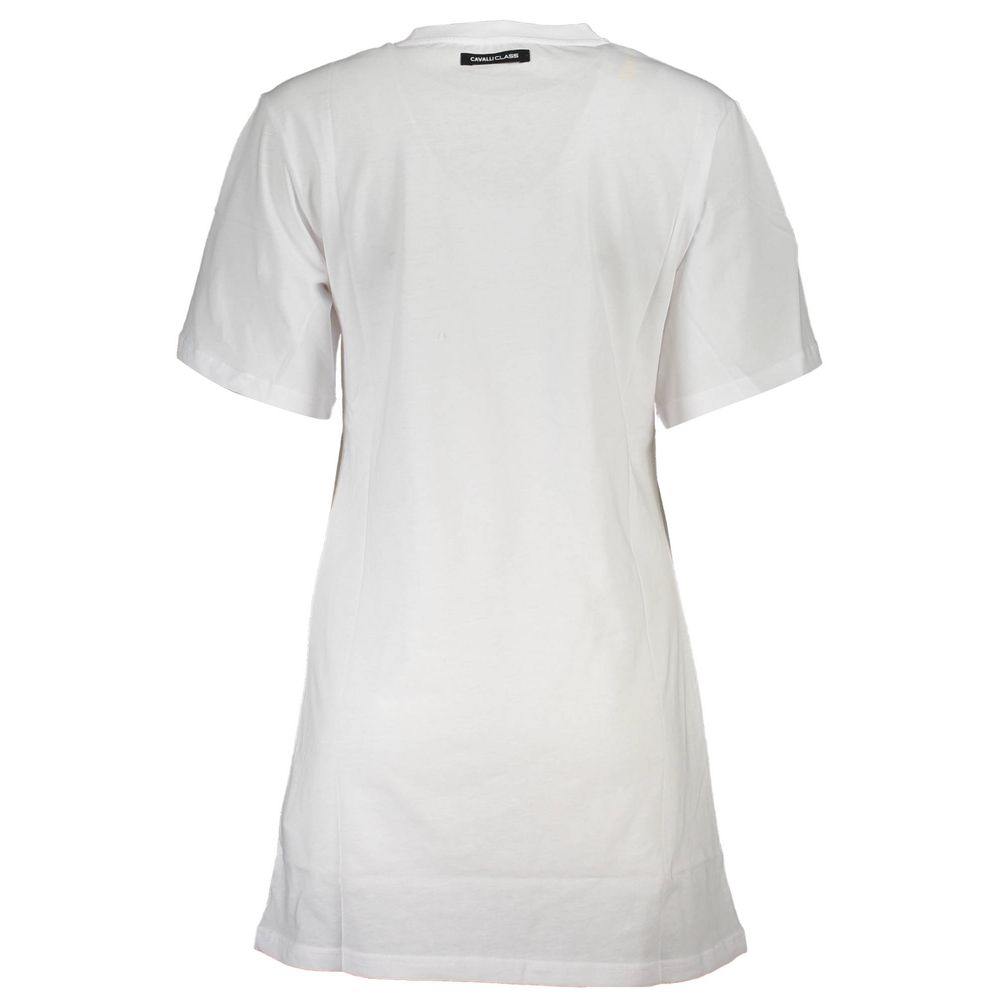 Cavalli Class Women's T-Shirt — White Cotton