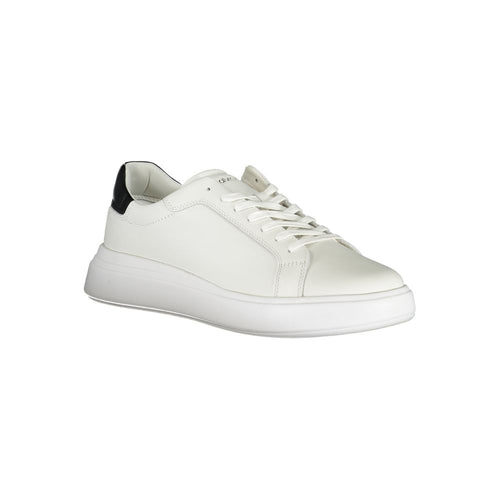 Calvin Klein Low-Top Sneaker — White with Contrast Trim