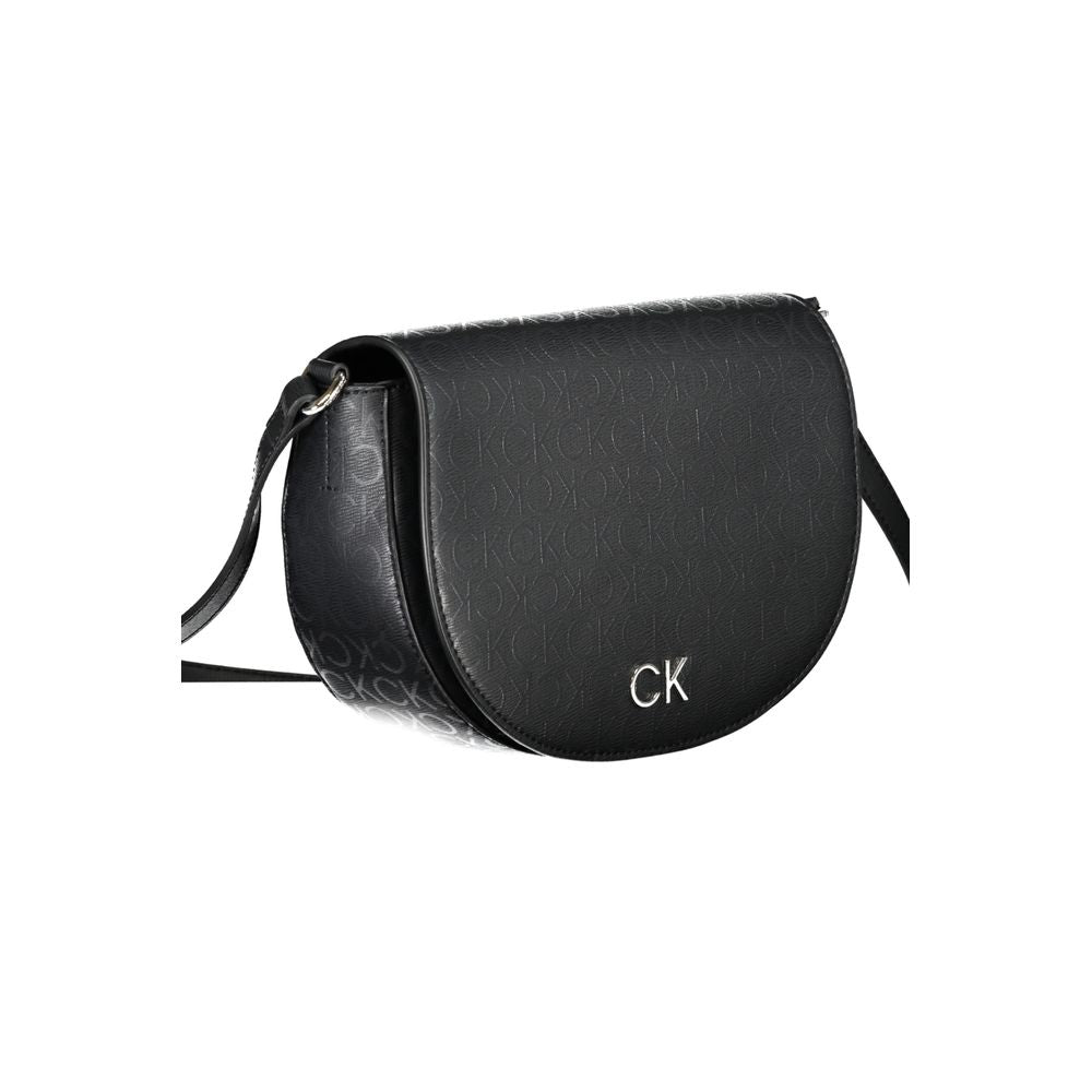 Calvin Klein Shoulder Bag — Black Polyurethane