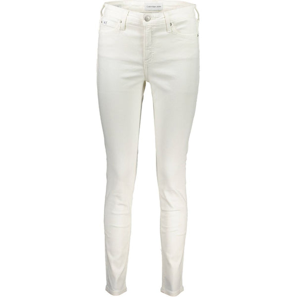 Calvin Klein Skinny Jeans — White Cotton