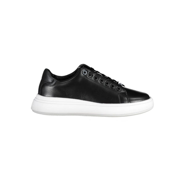 Calvin Klein Leather Sneaker — Black