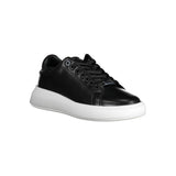 Calvin Klein Leather Sneaker — Black