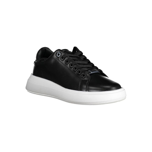 Calvin Klein Leather Sneaker — Black