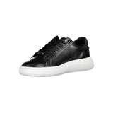 Calvin Klein Leather Sneaker — Black