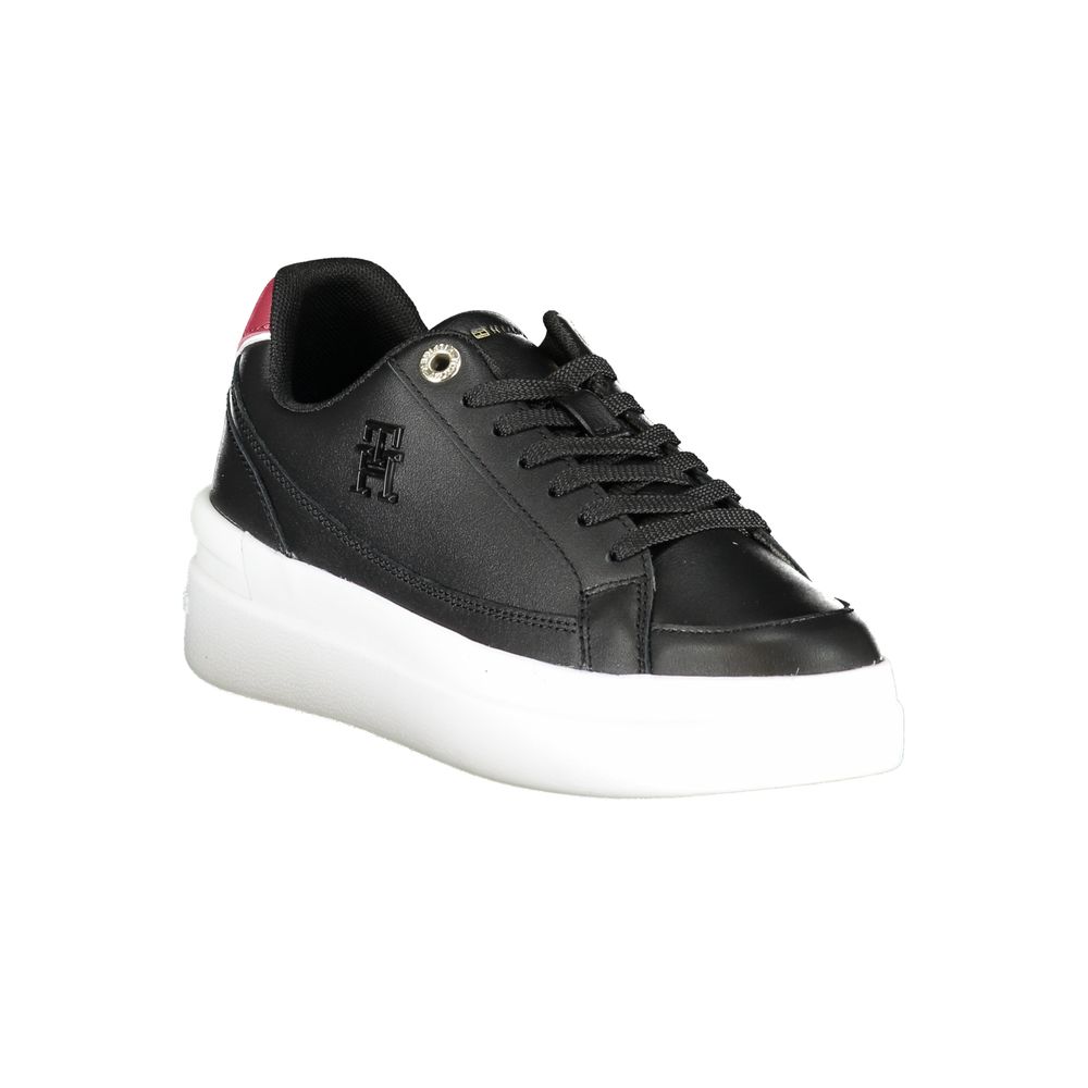 Tommy Hilfiger Leather Sneaker — Black