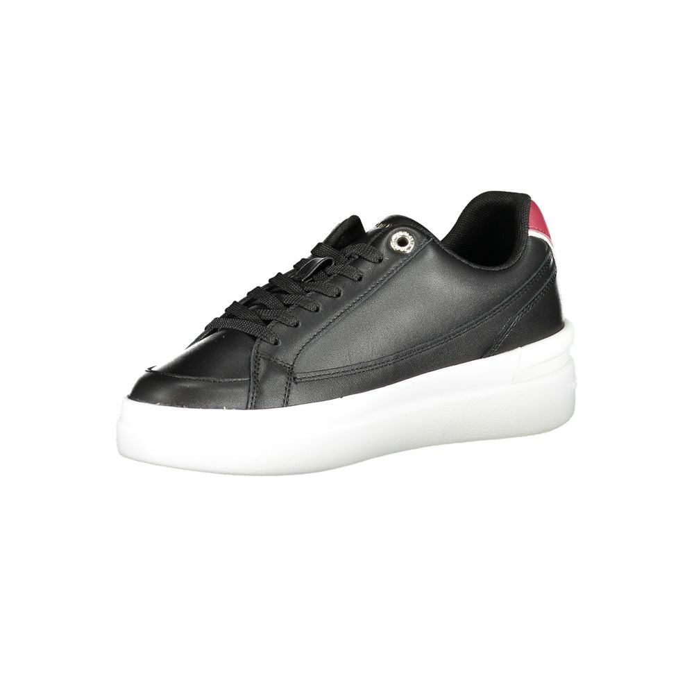 Tommy Hilfiger Leather Sneaker — Black