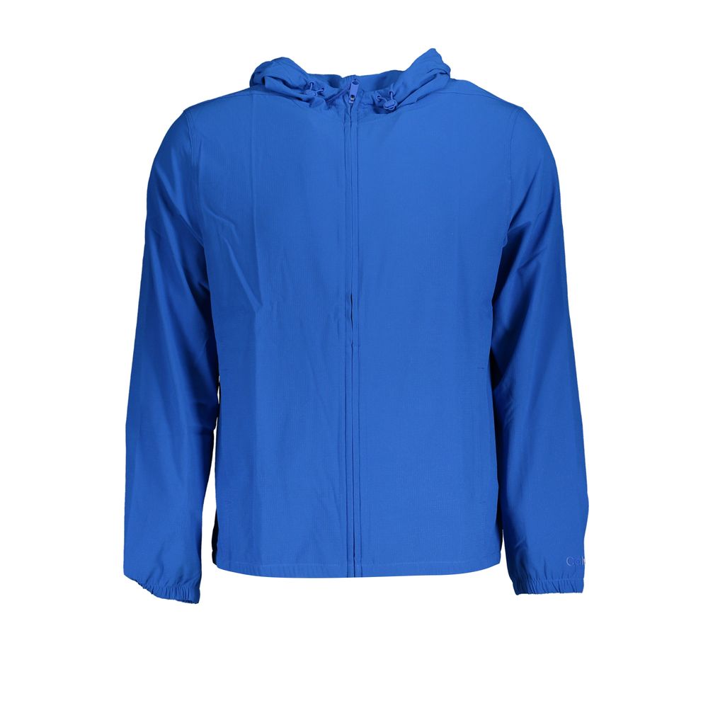 Calvin Klein Polyester Sports Jacket — Blue