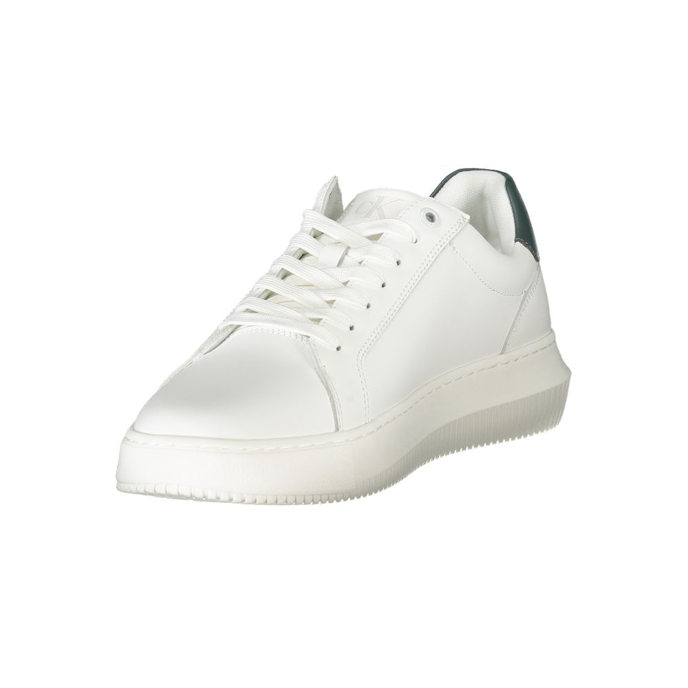Calvin Klein Athletic Sneaker — White Polyurethane