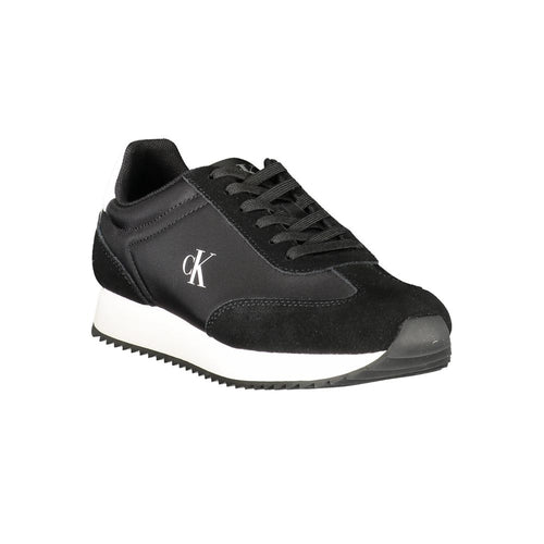Calvin Klein Low-Top Sneaker — Black Leather