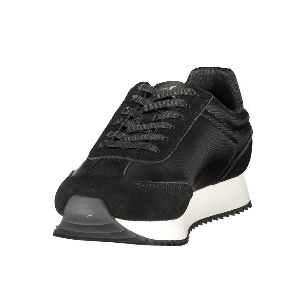 Calvin Klein Low-Top Sneaker — Black Leather