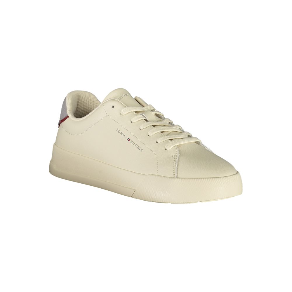Tommy Hilfiger Athletic Sneaker — Beige Polyurethane