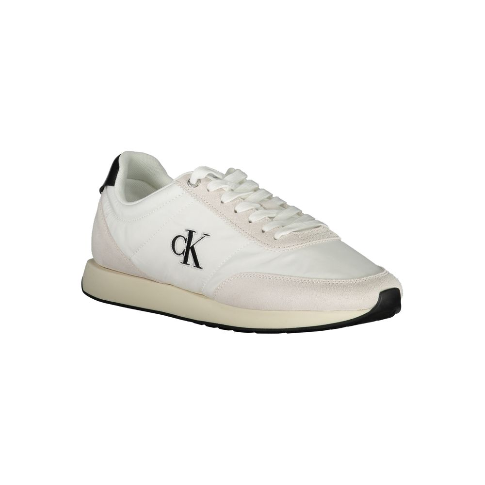 Calvin Klein Athletic Sneaker — White Polyester